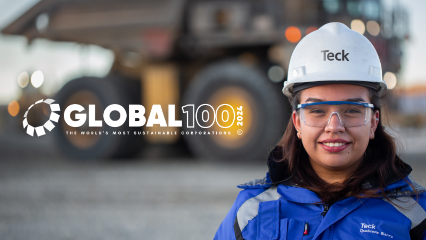 Teck Named To 2024 Global 100 Most Sustainable Corporations List